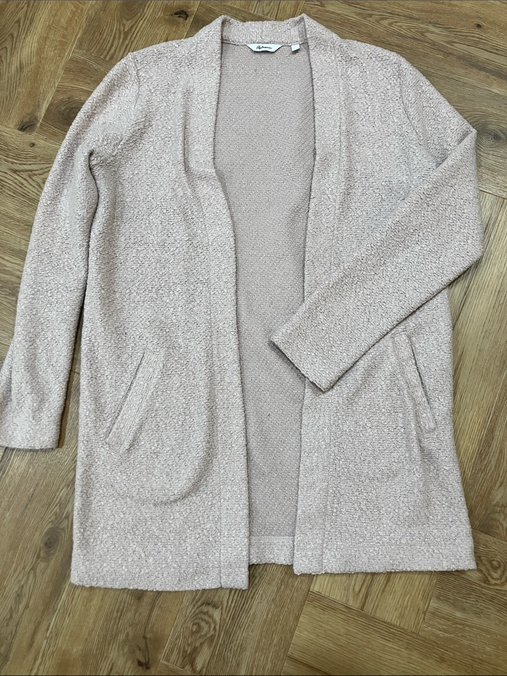 Reitmans Cozy Blush Pink Open-Front Women's Sweater Cardiga